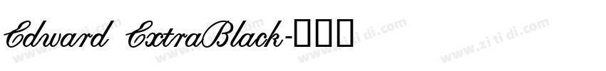Edward ExtraBlack字体转换